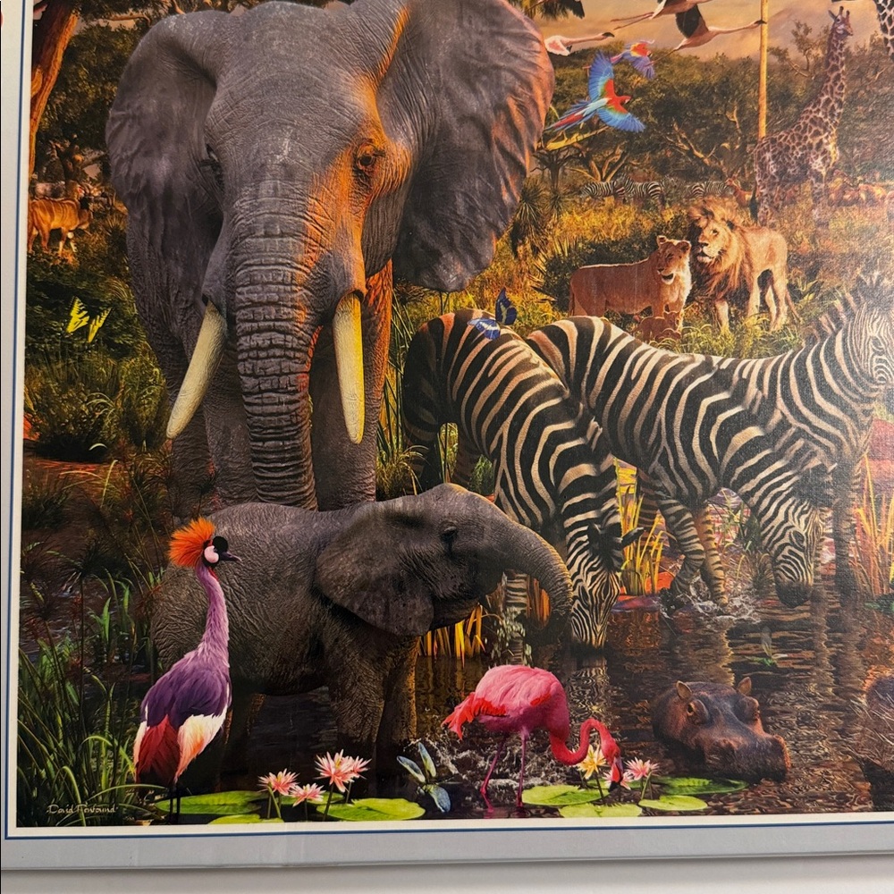 Vintage. Ravensburger African Animal World Multicolor Wildlife Puzzle. 3000 ps. - Picture 5 of 9